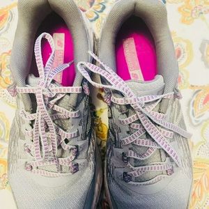 New Balance Sz 9 B Cushioning Comfort Gray & Purple Athletic Sneakers NEW